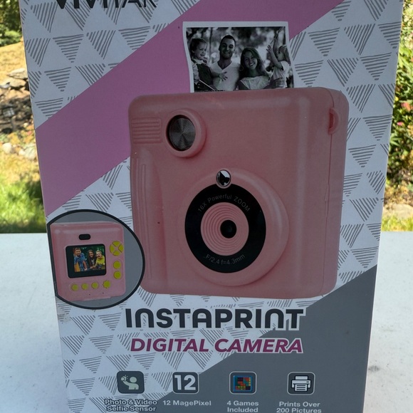 Vivitar 45379IC-PINK InstaPrint Digital Camera 12MP - Pink - Picture 1 of 7